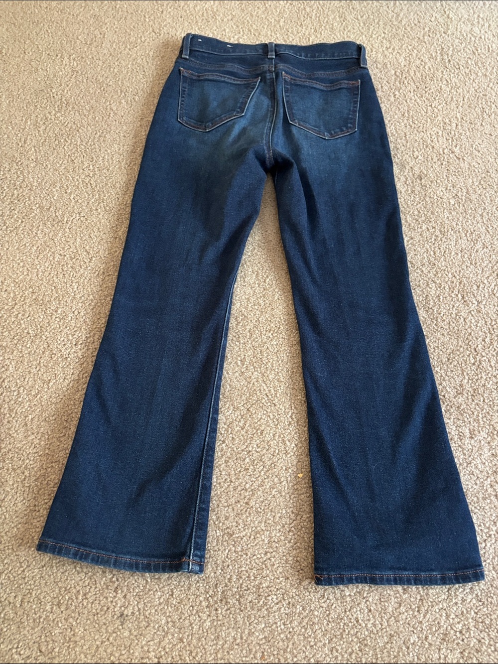 LOFT The Kick Crop Women’s Dark Blue Denim Jeans size 25 - Picture 7 of 8